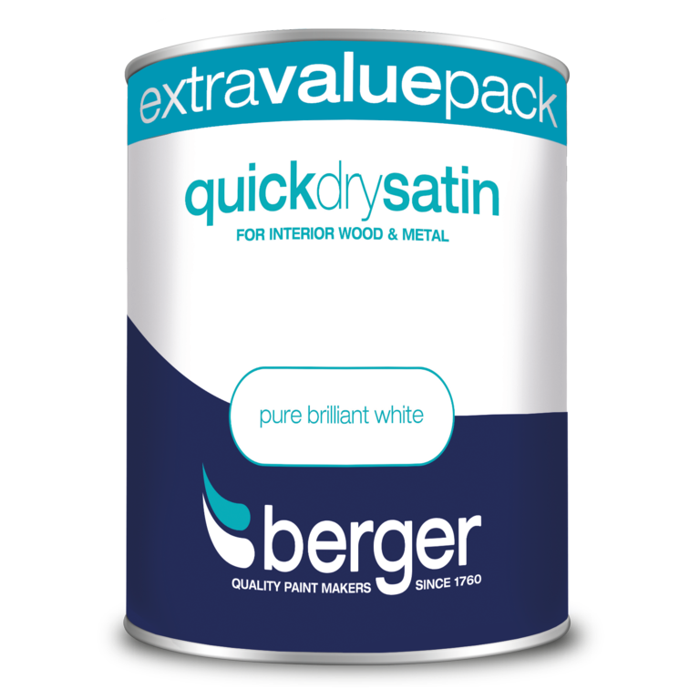 Berger Quick Dry Satin 1.25L White