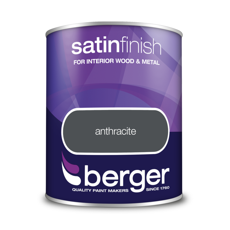 Berger Satin Finish 750ml Anthracite