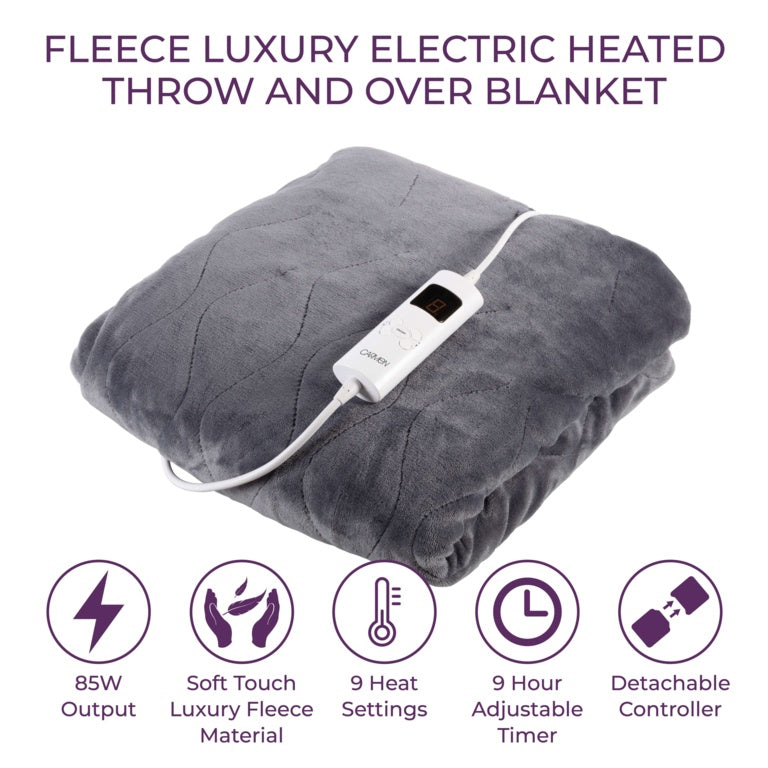 Carmen Fleece Luxury Electric Heated Throw