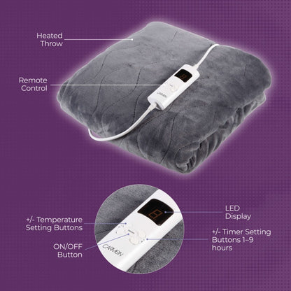 Carmen Fleece Luxury Electric Heated Throw