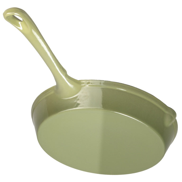J & L Cast Iron Sage Green Round Fry Pan 23cm