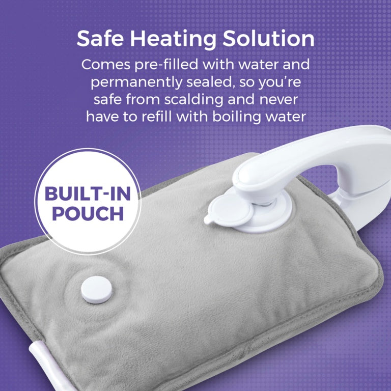 Carmen Rechargeable Hot Water Bottle 24 x 17cm Grey