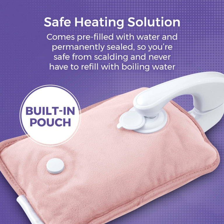Carmen Rechargeable Hot Water Bottle 24 x 17cm Pink