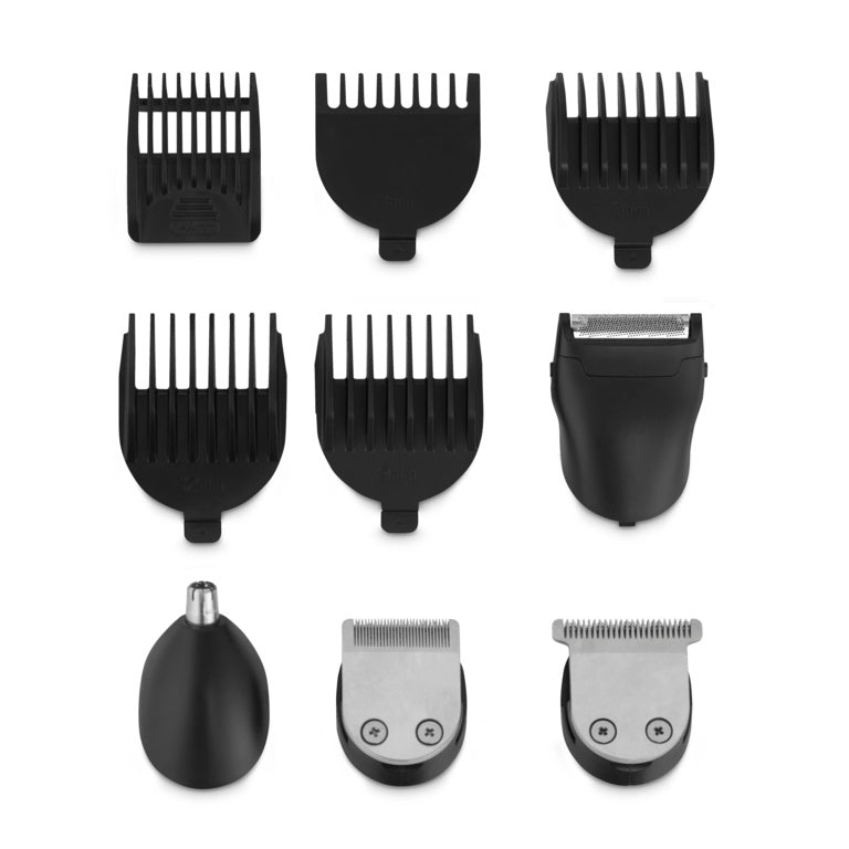 Carmen 4 In 1 Grooming Set Black & Silver