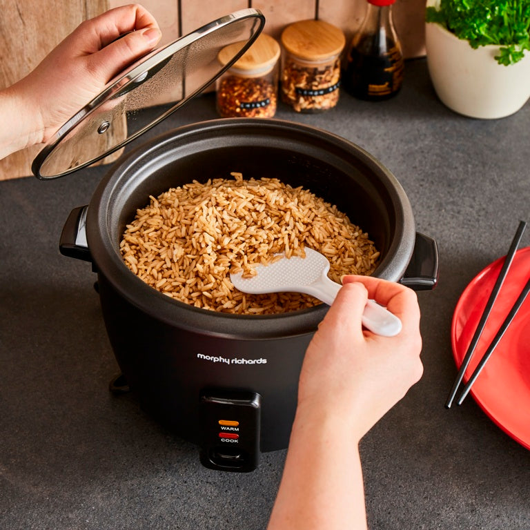 Morphy Richards Black Rice Cooker 1.5L 8 Cup