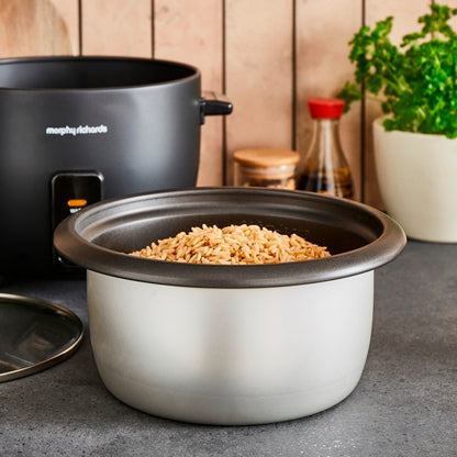 Morphy Richards Black Rice Cooker 1.5L 8 Cup