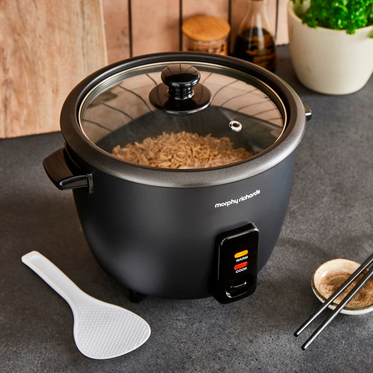 Morphy Richards Black Rice Cooker 1.5L 8 Cup