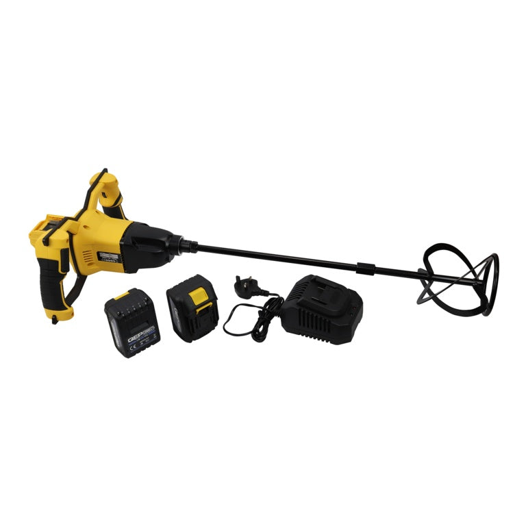 Vitrex Cordless Power Mixer With 2x4.0ah Bt 18v