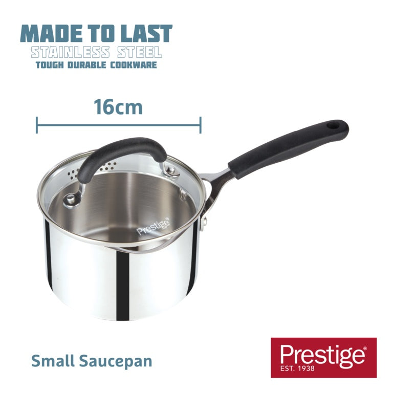 Meyer Prestige Non Stick Straining Saucepan 1.9L 16cm