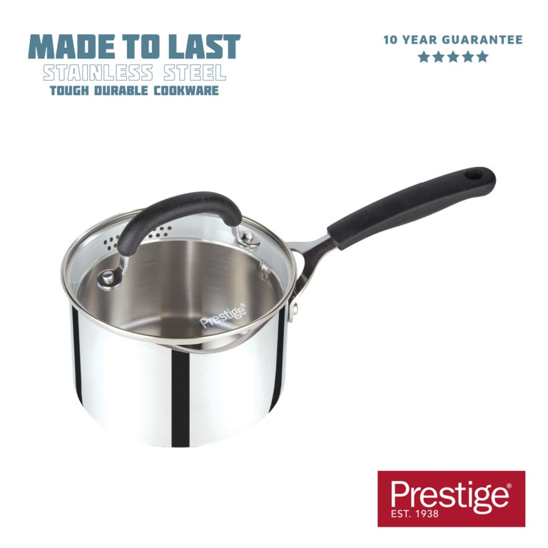 Meyer Prestige Non Stick Straining Saucepan 1.9L 16cm