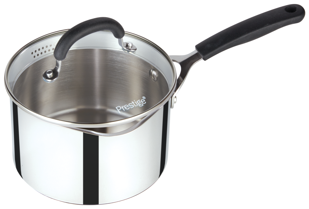 Meyer Prestige Non Stick Straining Saucepan 2.6L 18cm