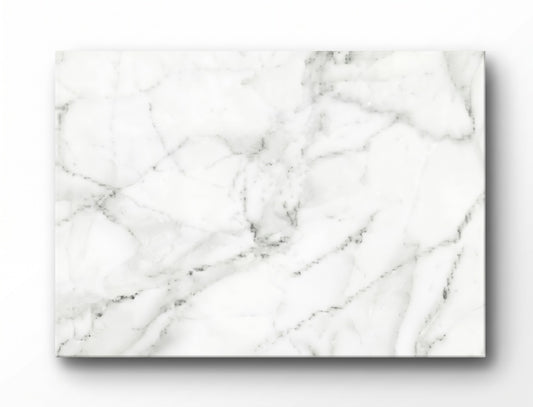 Apollo Glass Worktop Saver 28 x 38cm White Marble