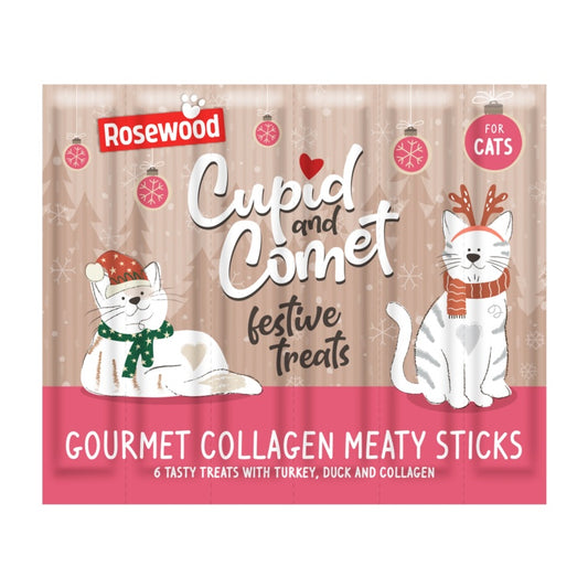Rosewood Cupid & Comet Cat Collagen Festive Sticks Dk&Trky 5g