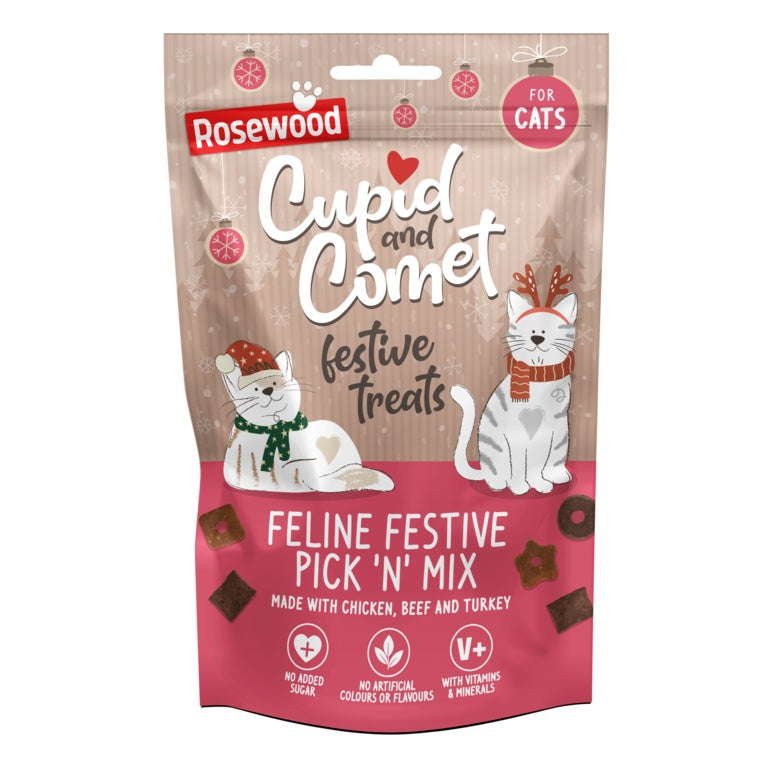Rosewood Cupid & Comet Feline Festive Pick N Mix 180g