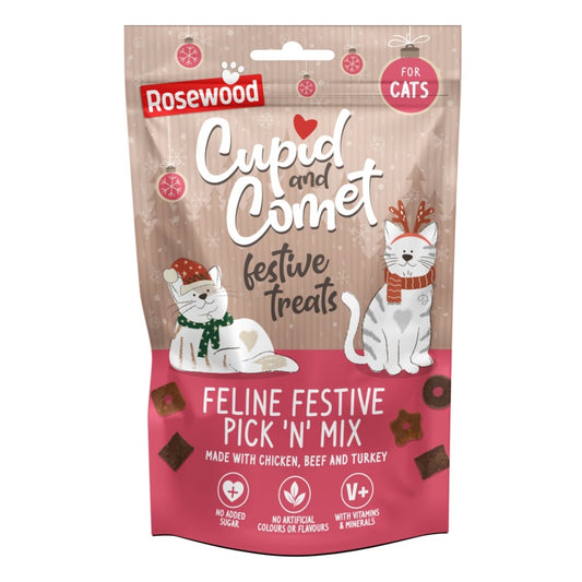 Rosewood Cupid & Comet Feline Festive Pick N Mix 180g
