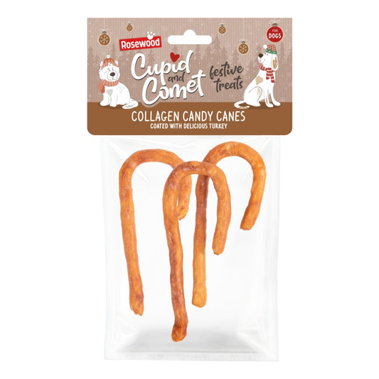 Rosewood Cupid & Comet Collagen Candy Canes 3x15g