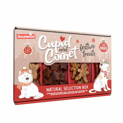 Rosewood Cupid & Comet Natural Selection Gift Box For Dogs 175g