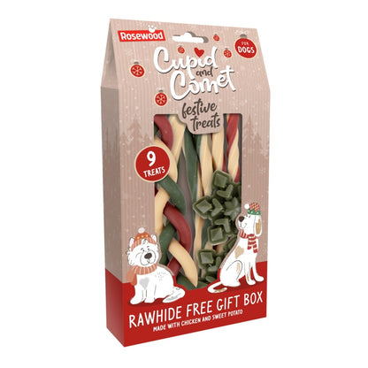 Rosewood Cupid & Comet Rawhide Free Gift Box 280g