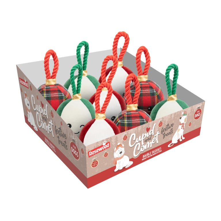 Rosewood Cupid & Comet Bauble Buddies Ass