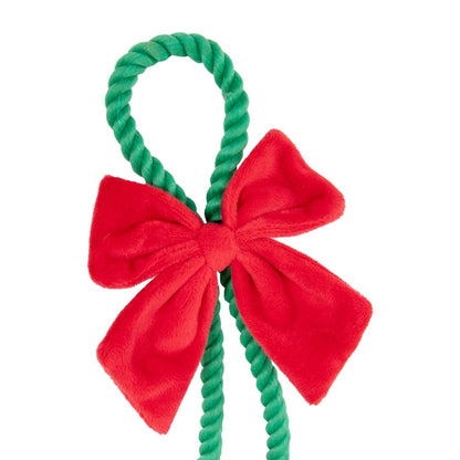 Rosewood Cupid & Comet Holly Jolly Rope Toy