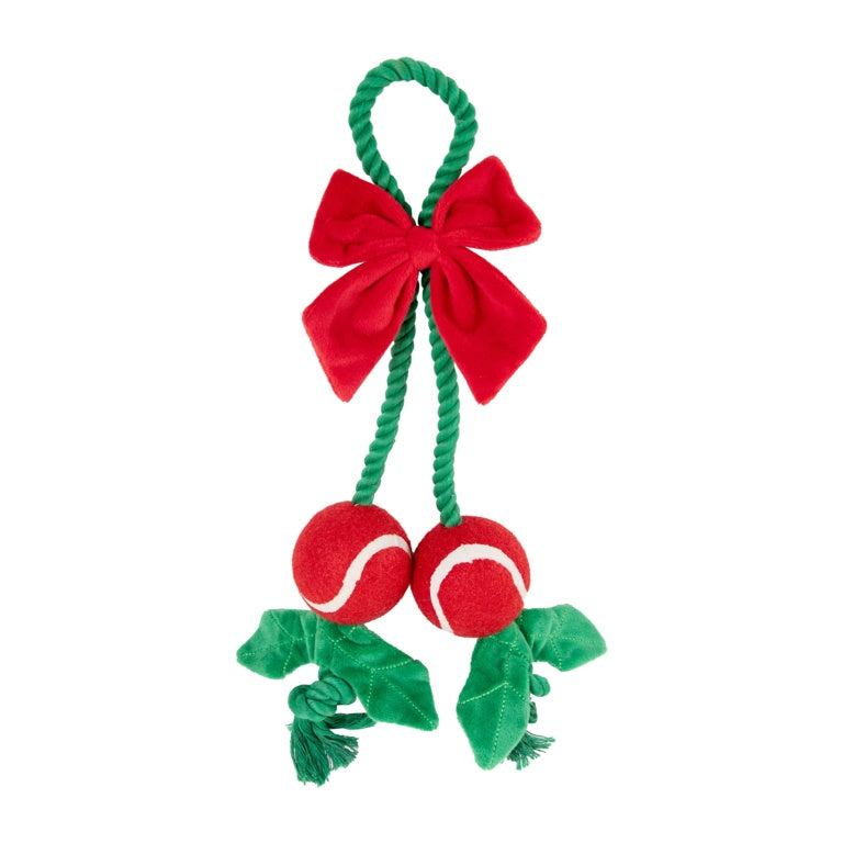 Rosewood Cupid & Comet Holly Jolly Rope Toy