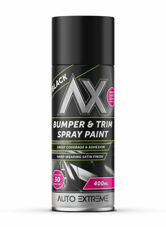 Ax Bumper & Trim Spray Paint 400ml Black