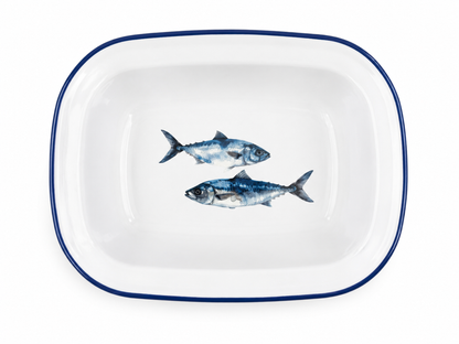Falcon Enamel Oblong Pie Dish 20cm Fish