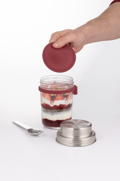 Kilner On The Go Glass Breakfast Jar Set