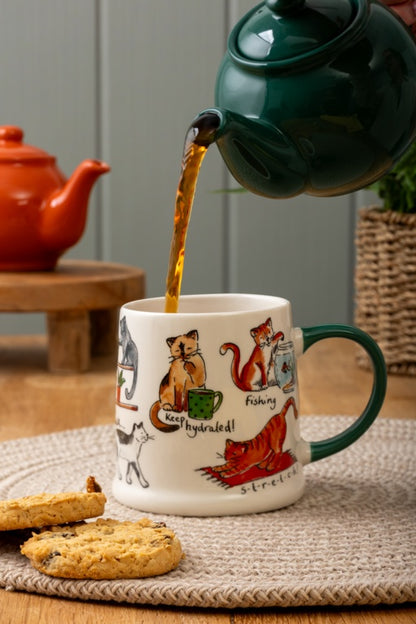 Price & Kensington Wellness Cats Mug 380ml