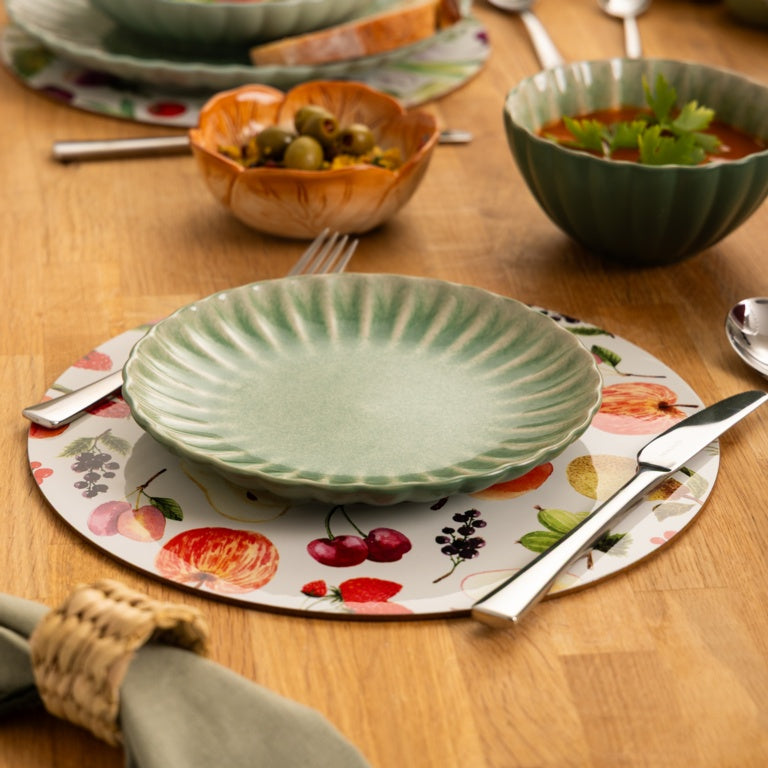 Price & Kensington Harvest Harmony Side Plate Green 20cm