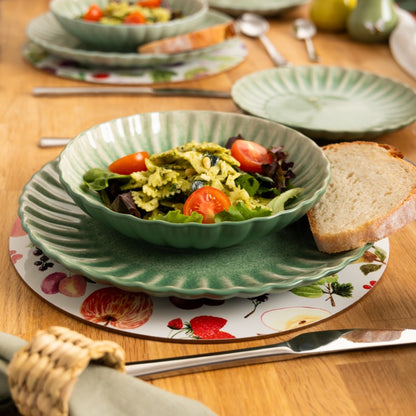 Price & Kensington Harvest Harmony Pasta Bowl Green 20cm