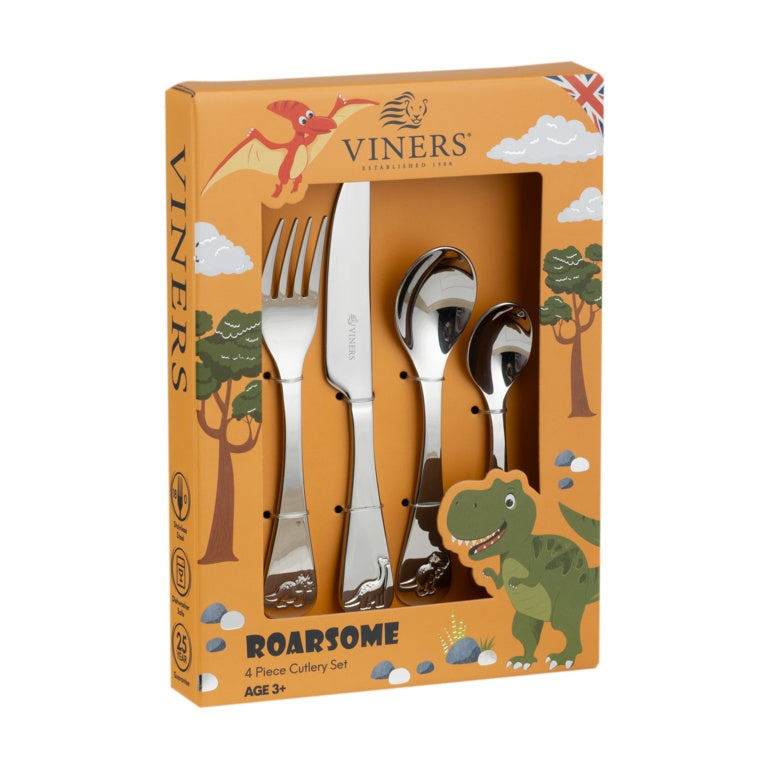 Viners Roarsome Kids Cutlery Set 4 Piece