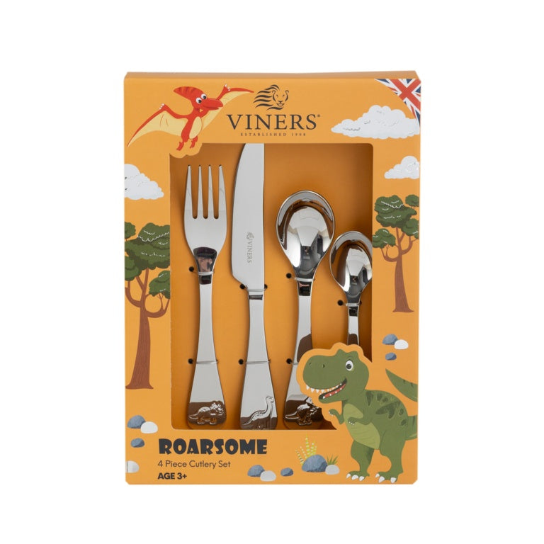 Viners Roarsome Kids Cutlery Set 4 Piece