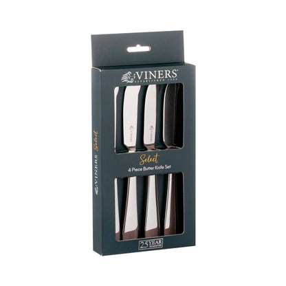 Viners Select 18/0 Butter Knives 4 Piece