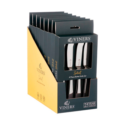 Viners Select 18/0 Butter Knives 4 Piece