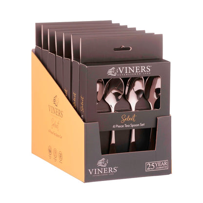 Viners Select 18/0 Tea Spoons 4 Piece