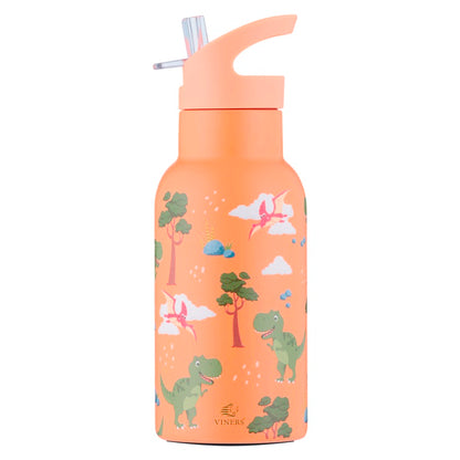 Viners Roarsome Water Bottle Flip Straw 350ml