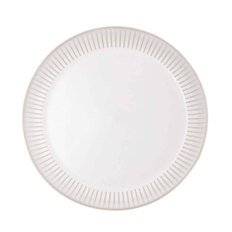 Mason Cash Reactive Ridge Dinner Plate White 27cm