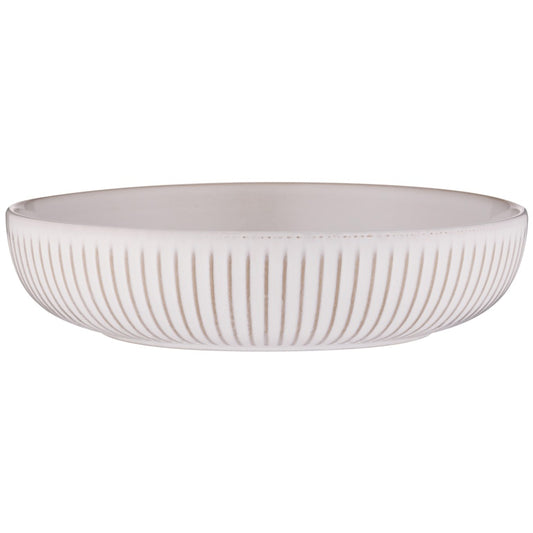 Mason Cash Reactive Ridge Pasta Bowl White 15cm