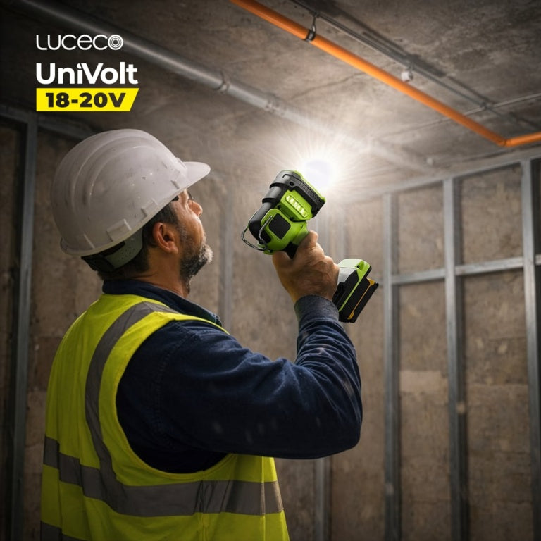 Luceco Battery Led Spotlight 6500k 2000lm