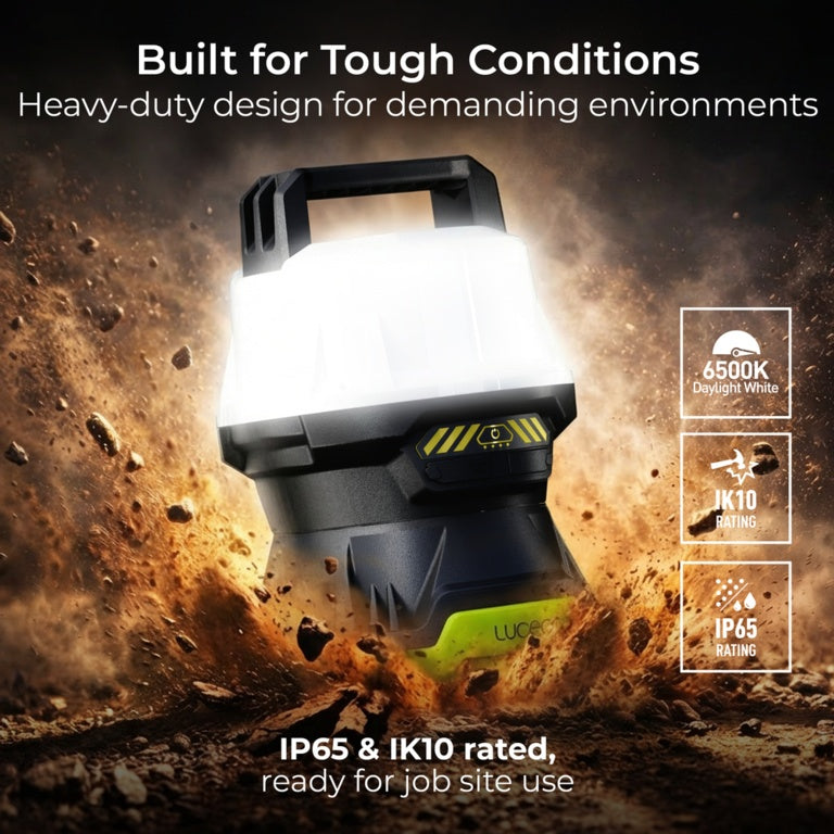 Luceco Battery Area Worklight 6500k 4000lm