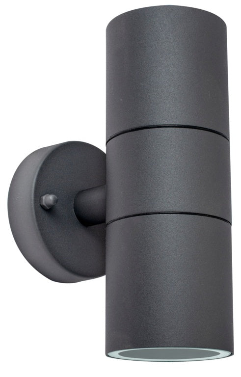 Luceco Stainless Steel Exterior Wall Light GU10 Slate Grey