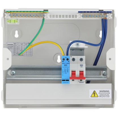 BG Consumer Unit 9 Module 6 Way Unpopulated Surge