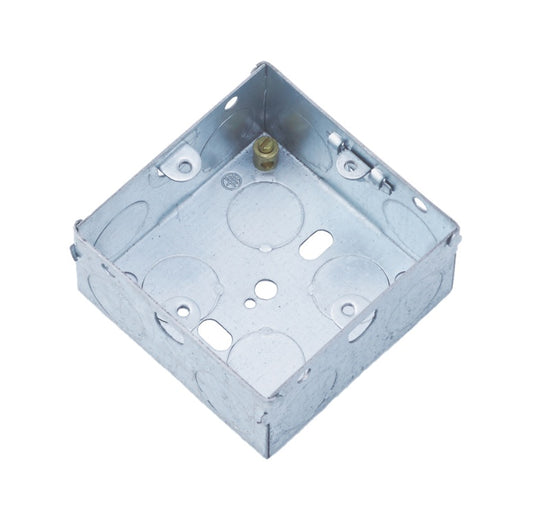 Securlec Metal Back Box 1 Gang 35mm