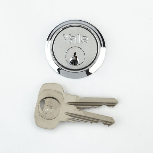 Yale Replacement Rim Cylinder Satin Chrome Polished