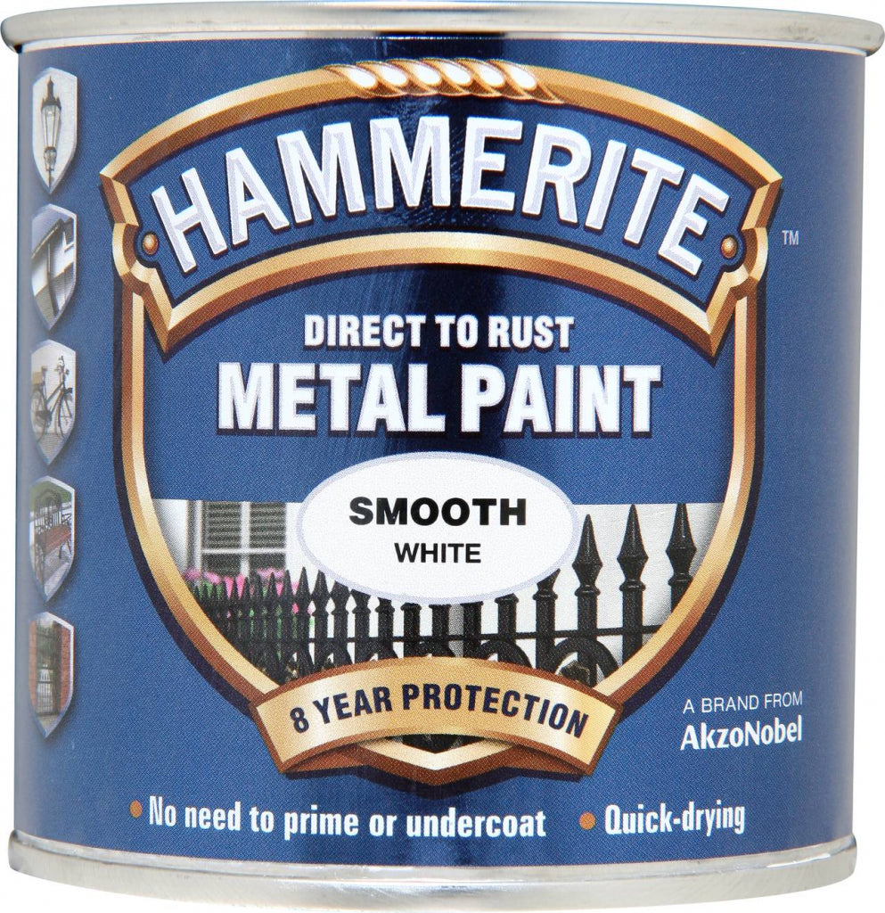 Hammerite Metal Paint Smooth 250ml White