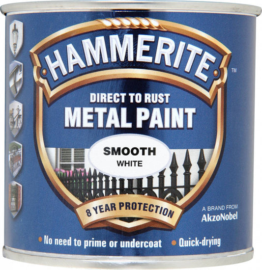 Hammerite Metal Paint Smooth 250ml White