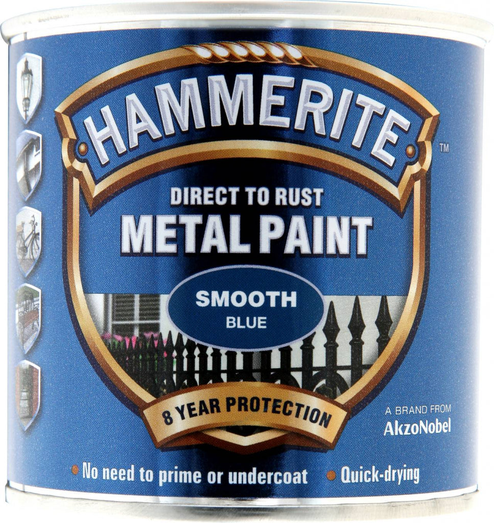 Hammerite Metal Paint Smooth 250ml Blue