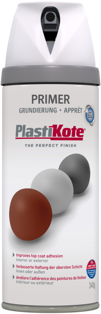 PlastiKote Twist & Spray Paint 400ml White Primer