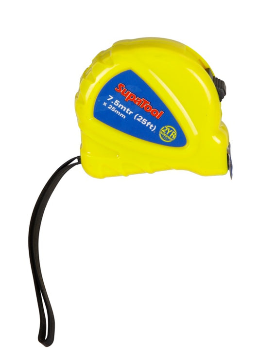 SupaTool Plastic Tape Measure 7.5m x 25mm